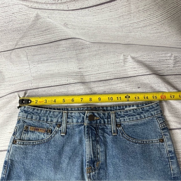 Vintage Y2K 2000s Era L.E.I. Juniors size 9 Short Jean Skirt - Picture 5 of 8